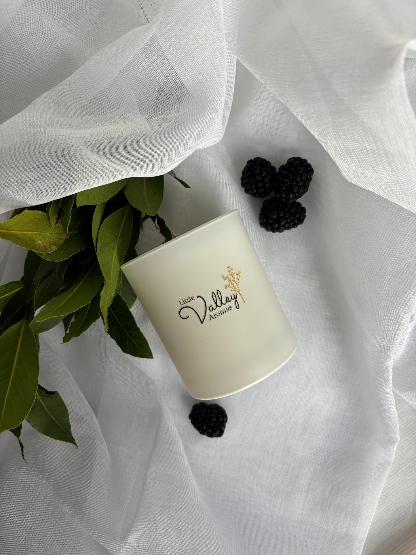 Blackberry & Bay soy wax candle