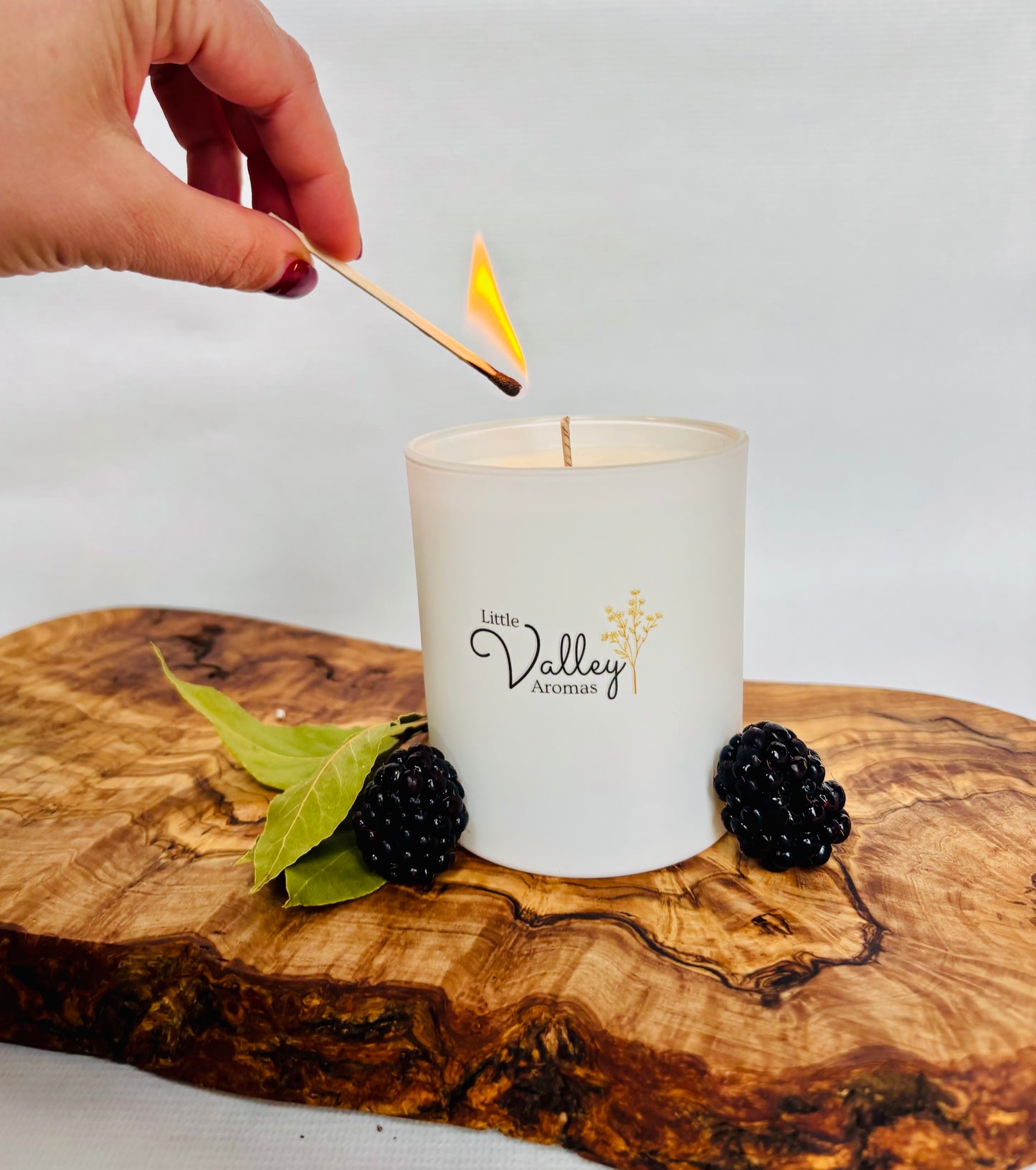 Blackberry & Bay soy wax candle