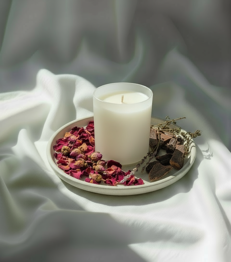 Velvet Rose & Oudh Soy Wax Candle - Christmas edition